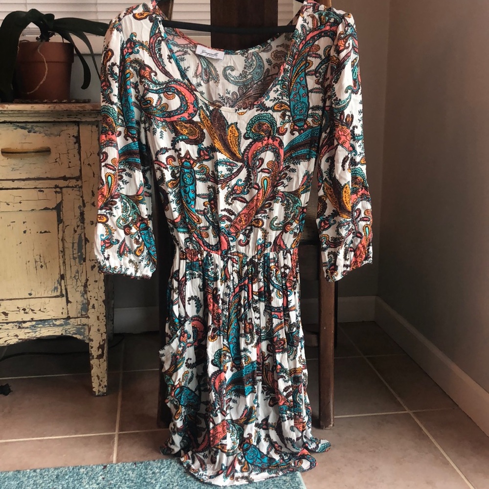 Boho paisley dress